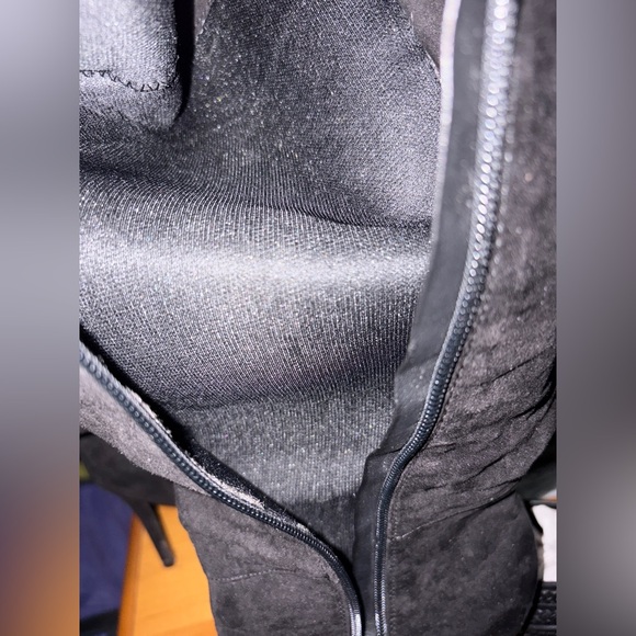 EUC - Two Lips Black Faux Suede Lace-Up Over-the-Knee Boots - No Call Outs - Picture 16 of 16